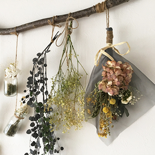 ドライフラワースワッグ１