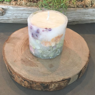 ドライフラワーボタニカルキャンドル